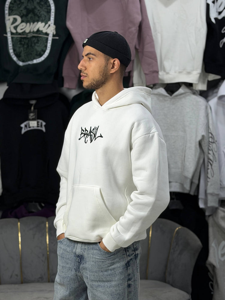 Hoodie oversized brasil white