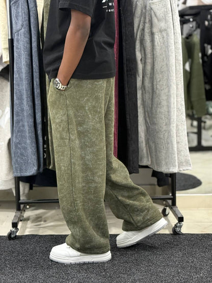 DELAVE BAGGY CTT PANT - OLIVE