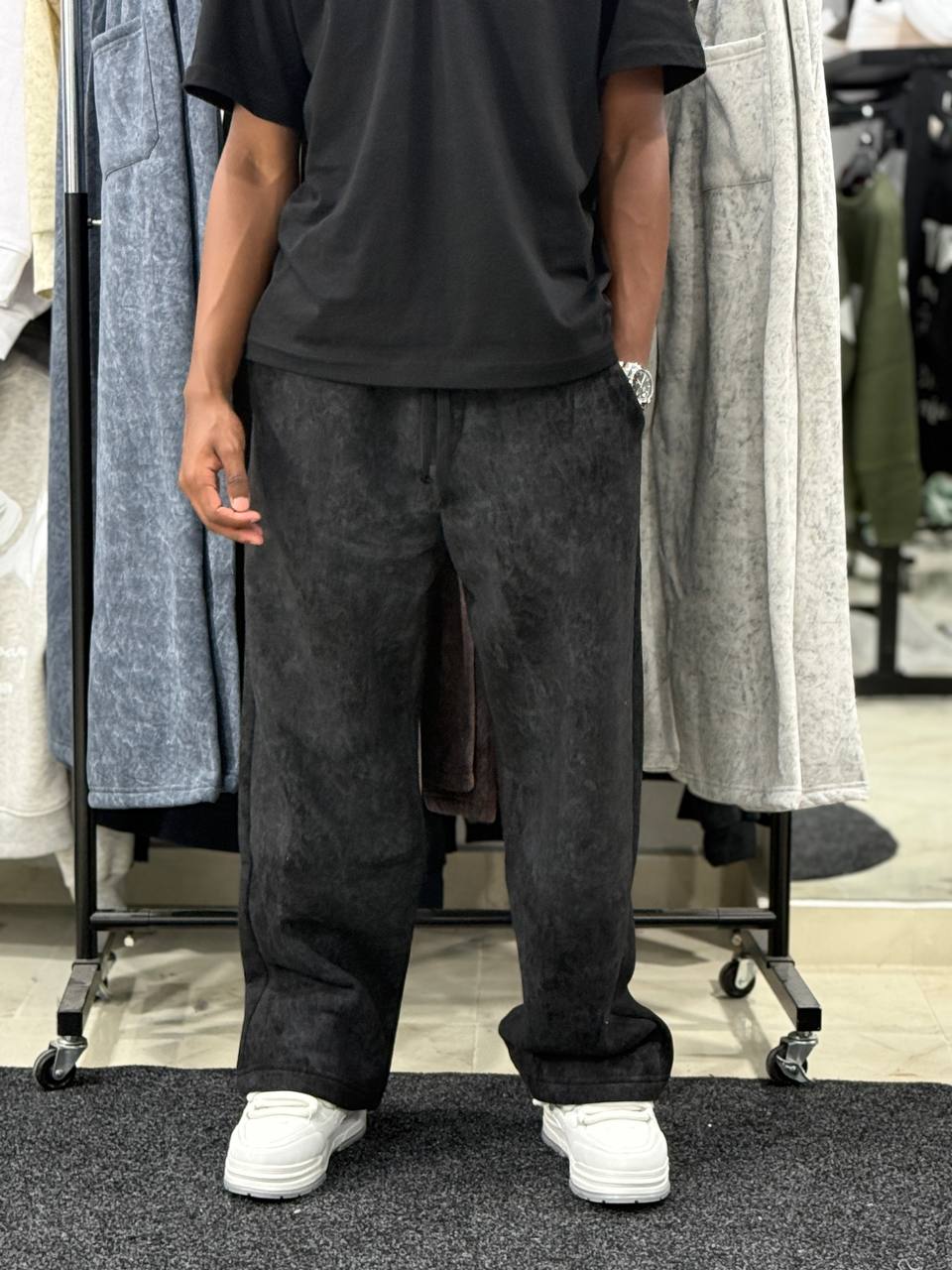 DELAVE BAGGY CTT PANT - BLACK