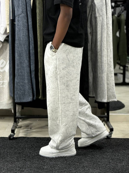 DELAVE BAGGY CTT PANT - WHITE