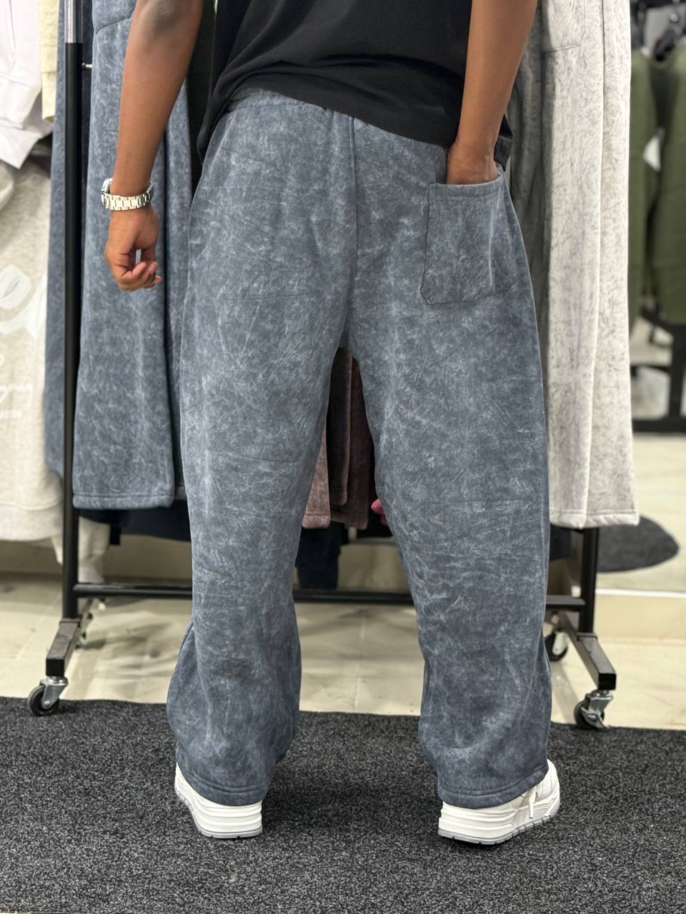 DELAVE BAGGY CTT PANT - GRAY
