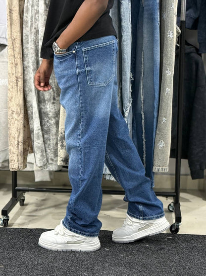 BAGGY JEANS SIMPLE VMJ10 - BLUE
