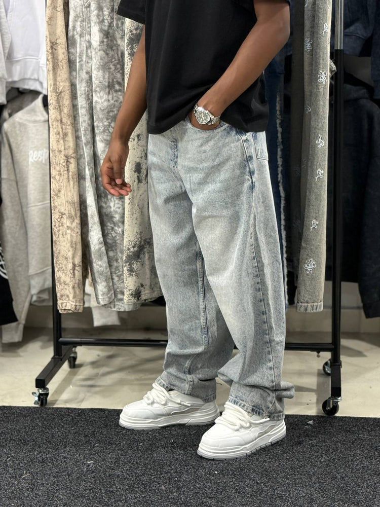 BAGGY JEANS SIMPLE VMJ10  - DIRTY BLUE