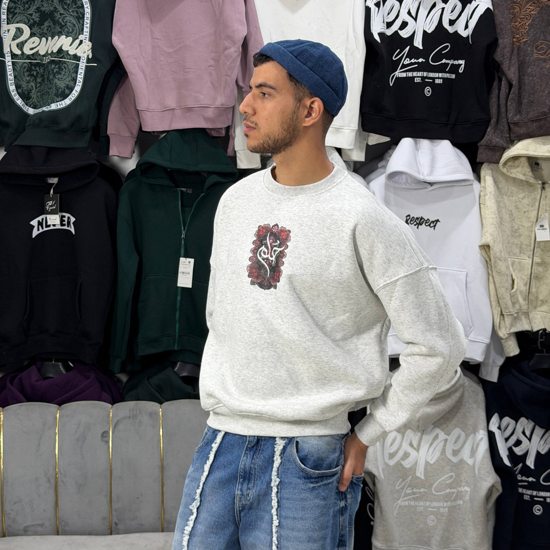 7OLM — SWEATSHIRT GRAY