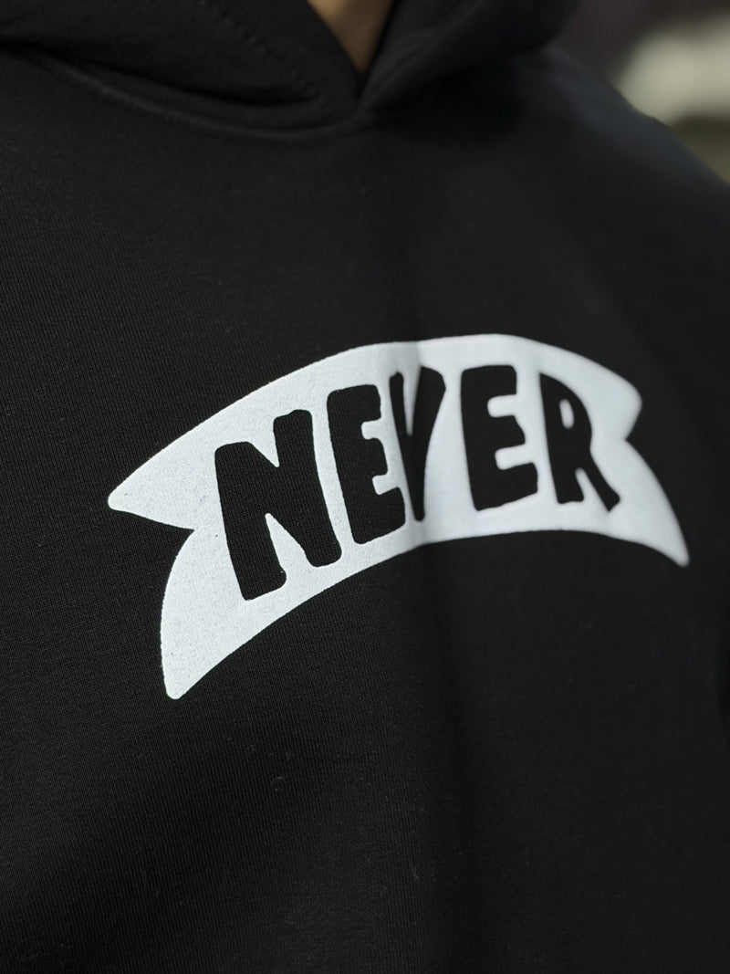 HOODIE NEVER SCP - BLACK