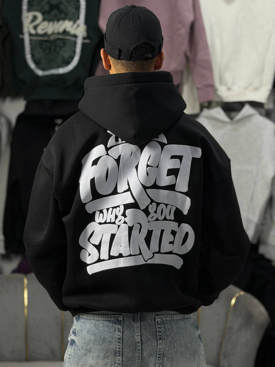 HOODIE NEVER SCP - BLACK