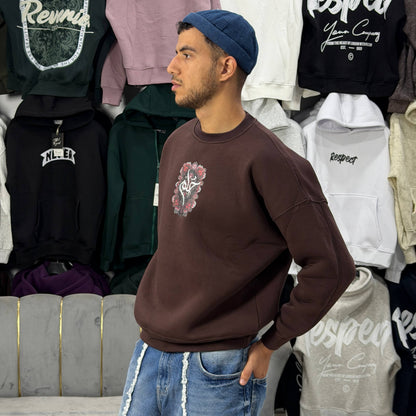 7OLM — SWEATSHIRT BROWN