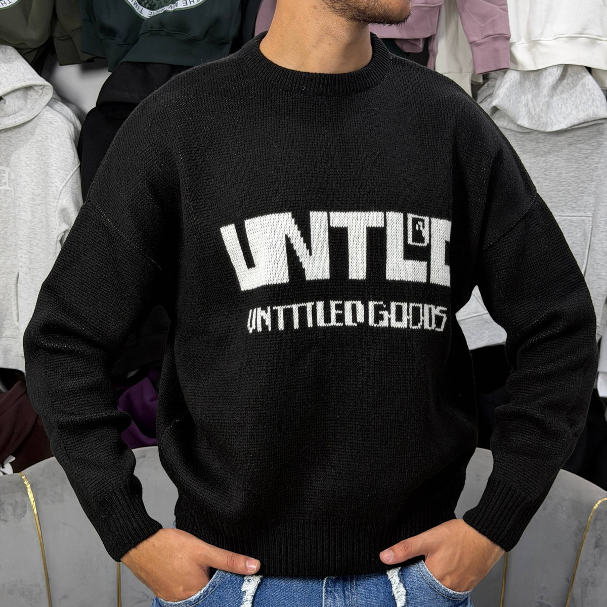 Sweatshirt UNTITLEDGOODS - BLACK