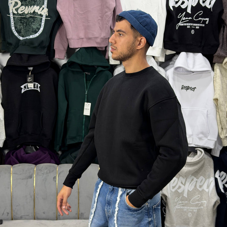 OVERSIZED SWEATSHIRT - BLACK