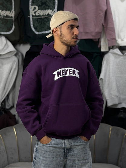 HOODIE NEVER SCP - MAUVE