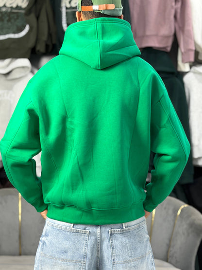OVERSIZED BASIC HOODIE – BRIGHT GREEN