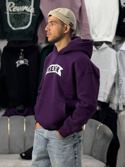 HOODIE NEVER SCP - MAUVE