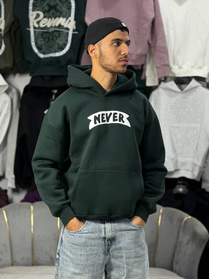 HOODIE NEVER SCP - GREEN