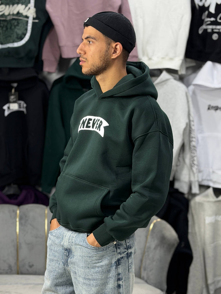HOODIE NEVER SCP - GREEN