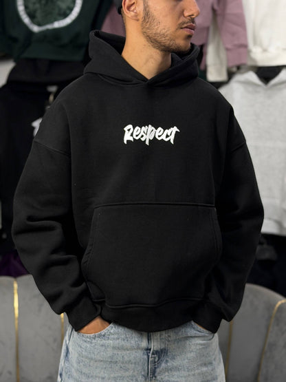 HOODIE RESPECT - BLACK