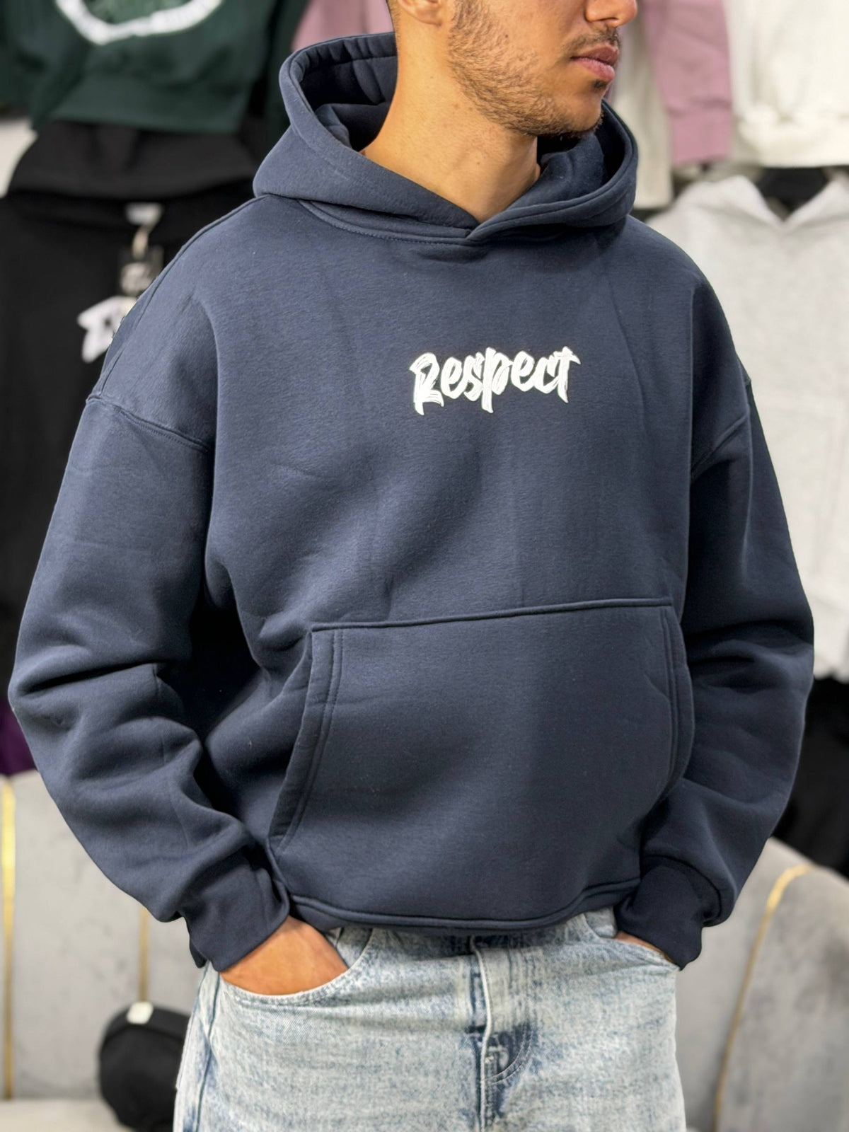 HOODIE RESPECT - BLUE