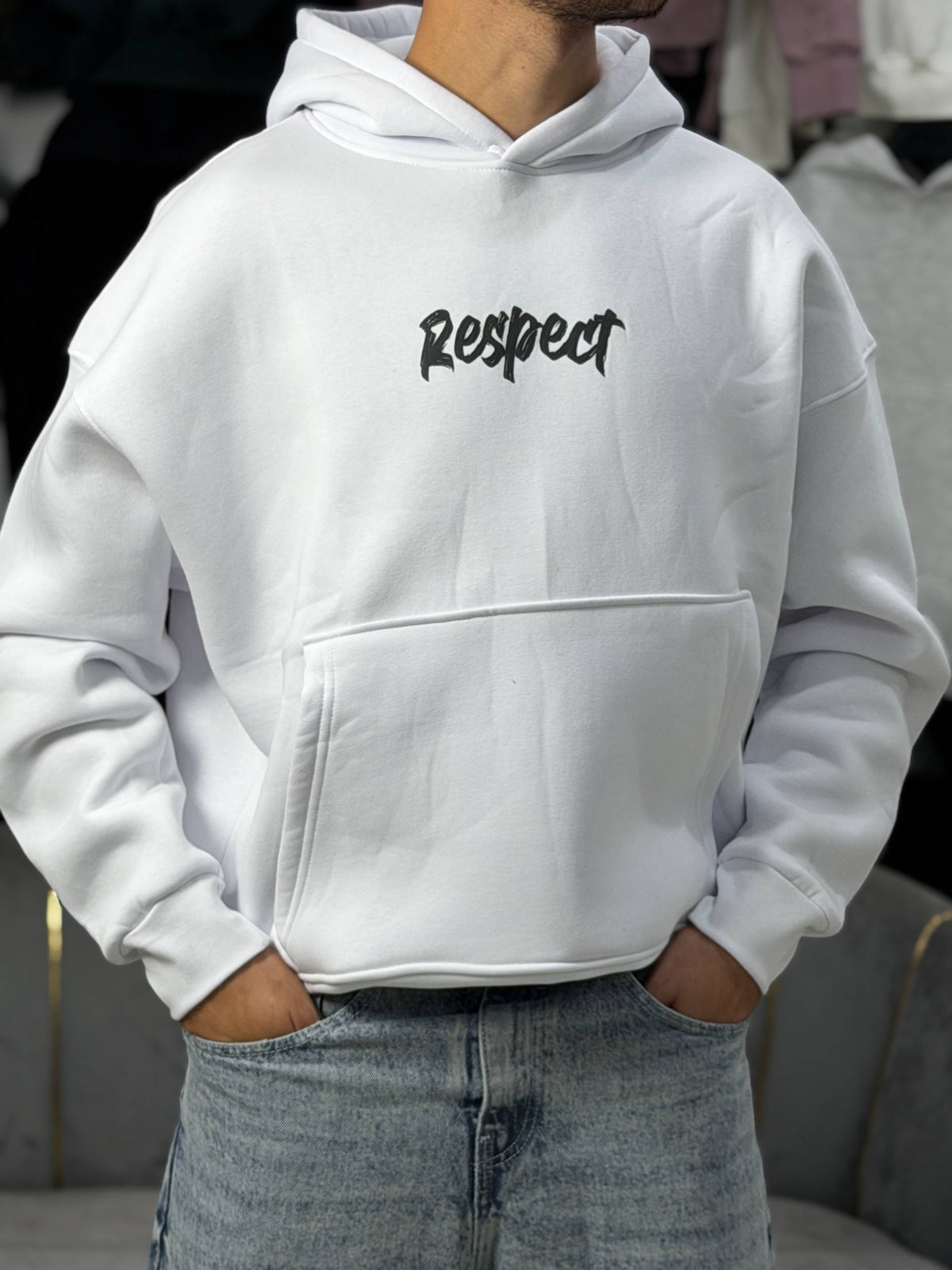 HOODIE RESPECT - WHITE