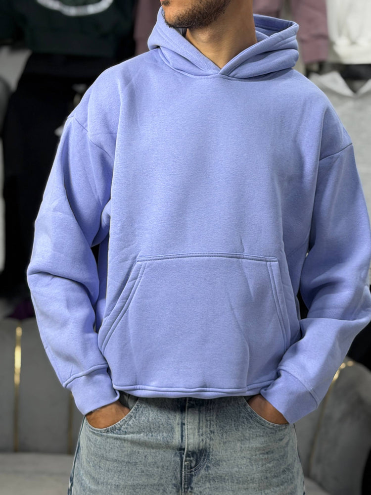 OVERSIZED BASIC HOODIE – PURPLE