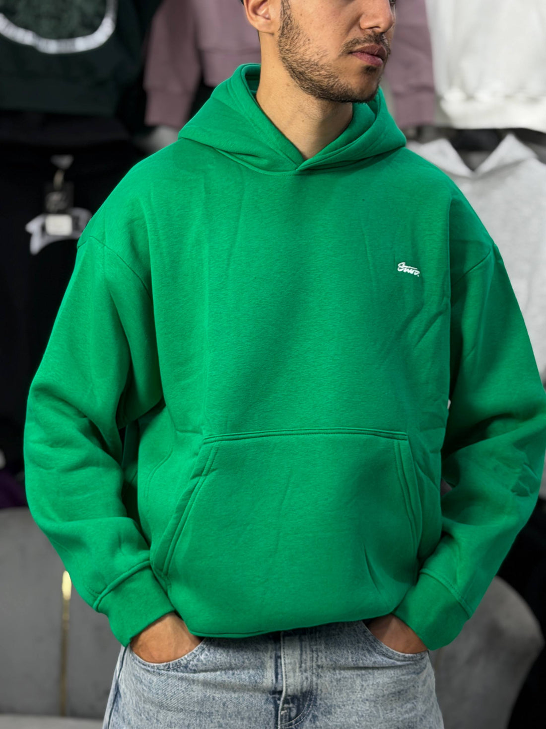 STWD HOODIE OVERSIZE - GREEN