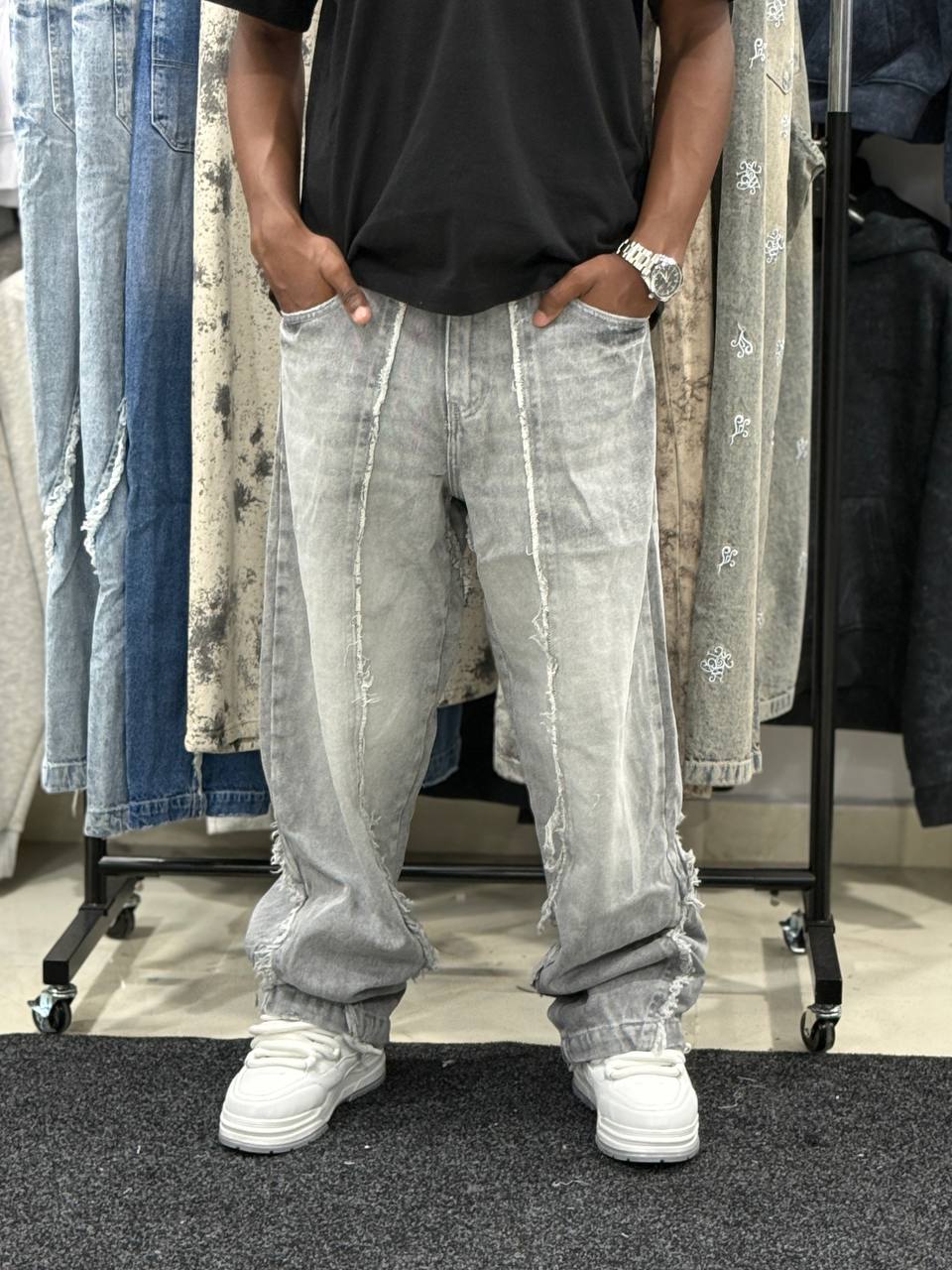 SUPERBAGGY JEANS VMJ23 - GRAY