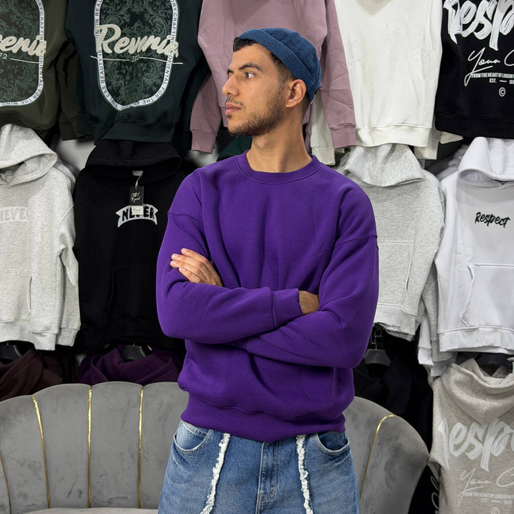 OVERSIZED SWEATSHIRT - PURPLE