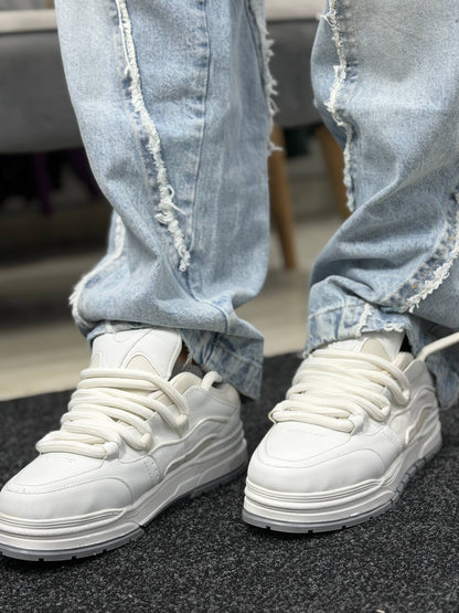 BERSHKA BASKETS WHITE SHOES