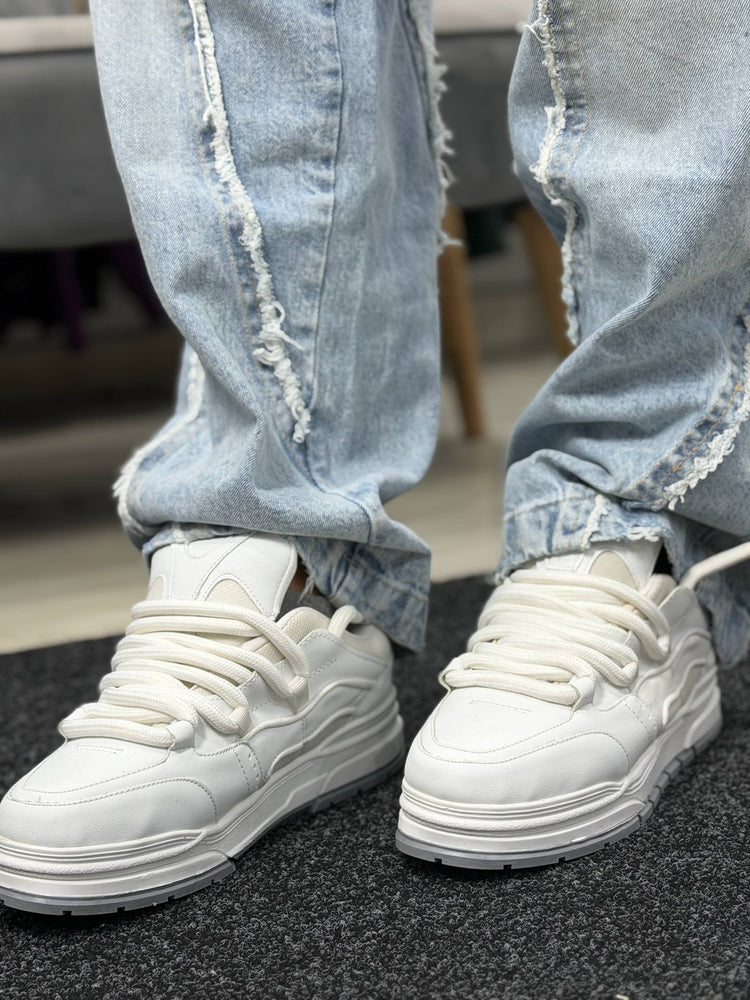 BERSHKA BASKETS WHITE SHOES