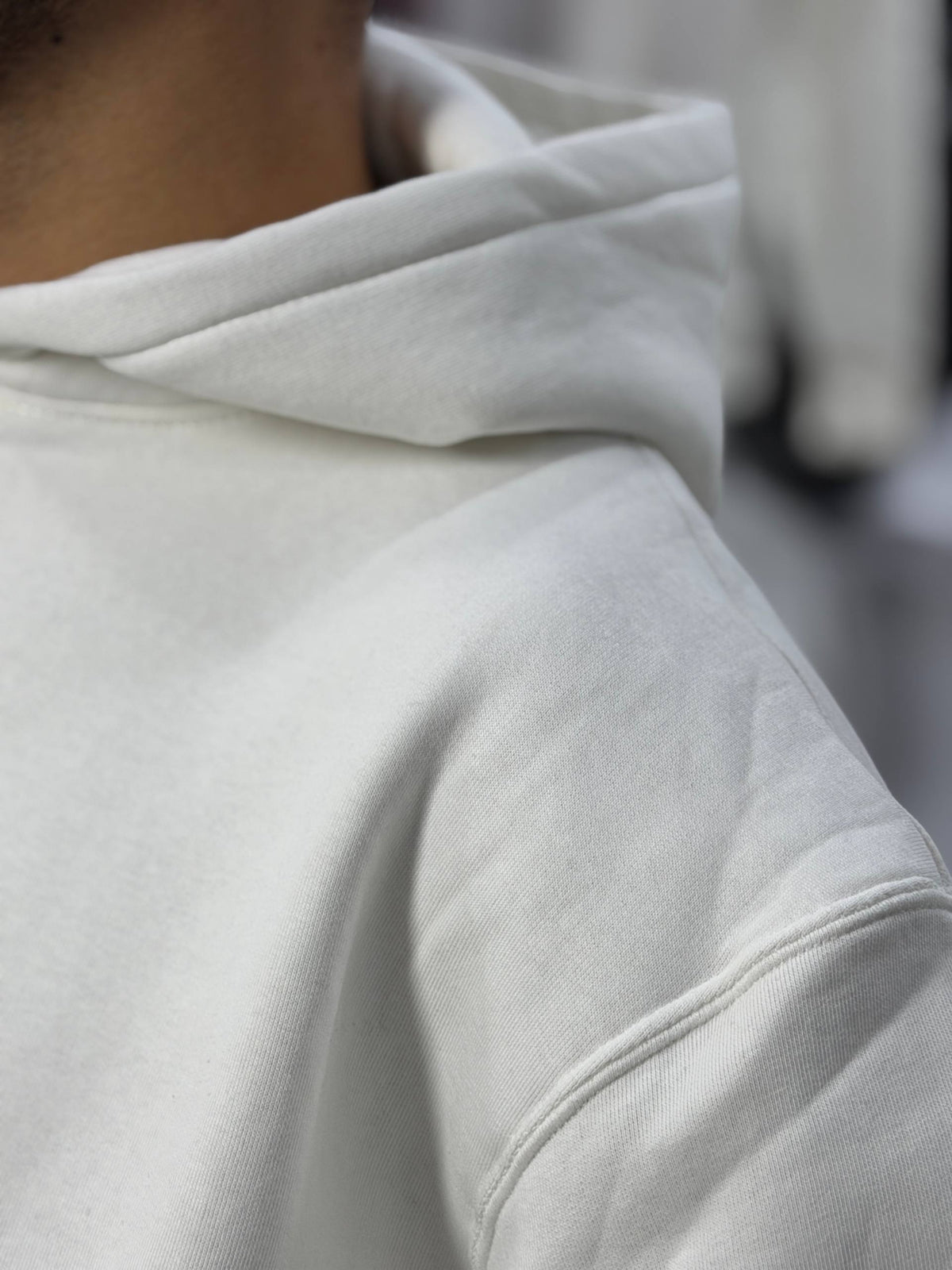 OVERSIZED BASIC HOODIE – WHITE