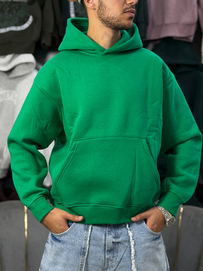 OVERSIZED BASIC HOODIE – BRIGHT GREEN