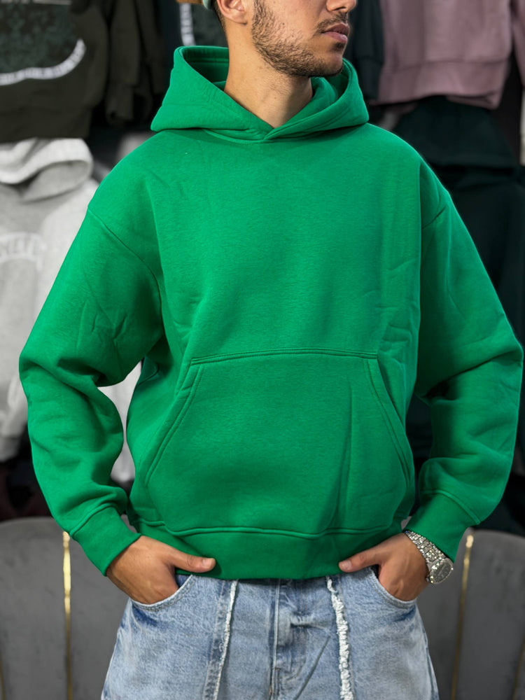 OVERSIZED BASIC HOODIE – BRIGHT GREEN