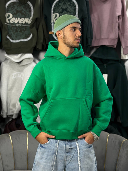 OVERSIZED BASIC HOODIE – BRIGHT GREEN