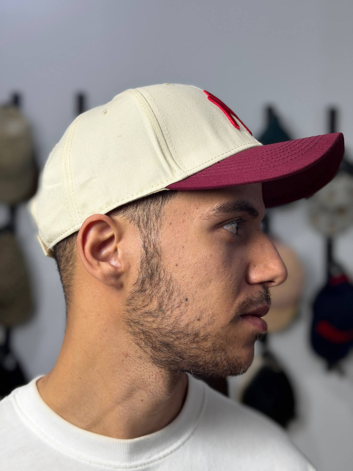Cap Yankees Cream &amp; Burgundy