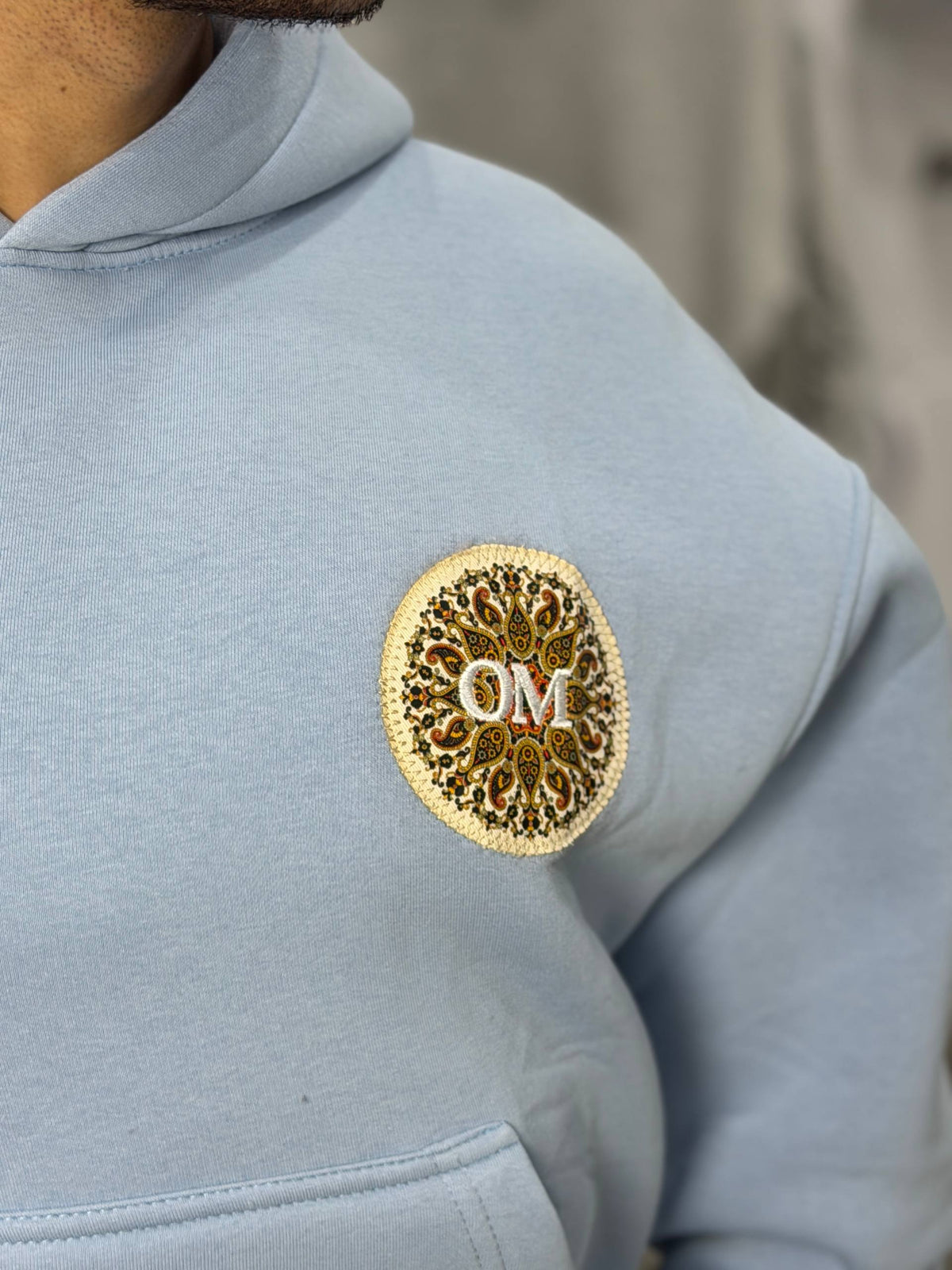 HOODIES OM BLUE(Copy)