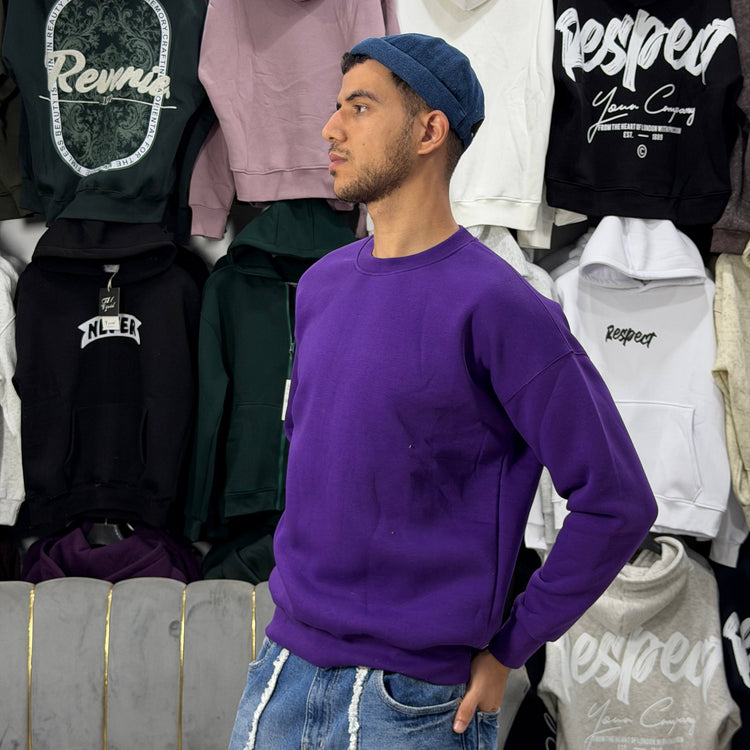 OVERSIZED SWEATSHIRT - PURPLE