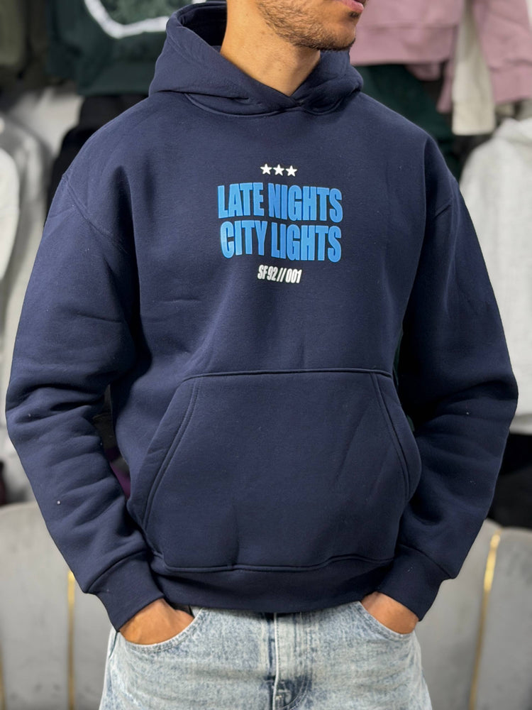 NEVER SLEEP HOODIE - BLUE