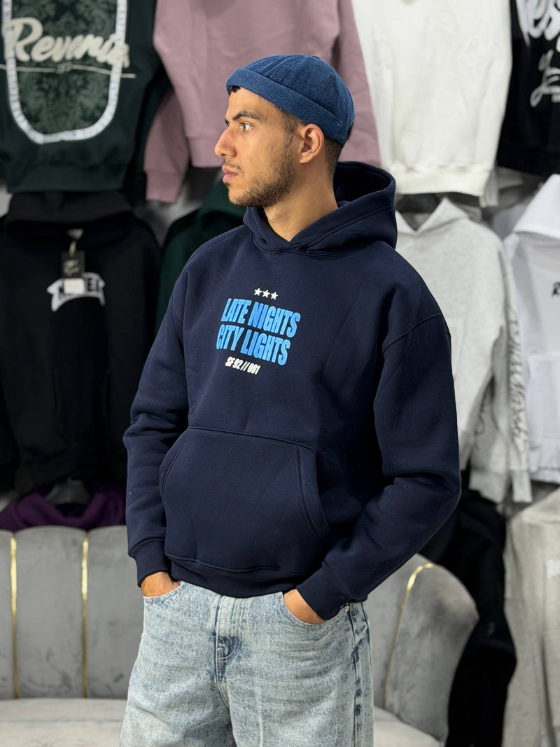 NEVER SLEEP HOODIE - BLUE