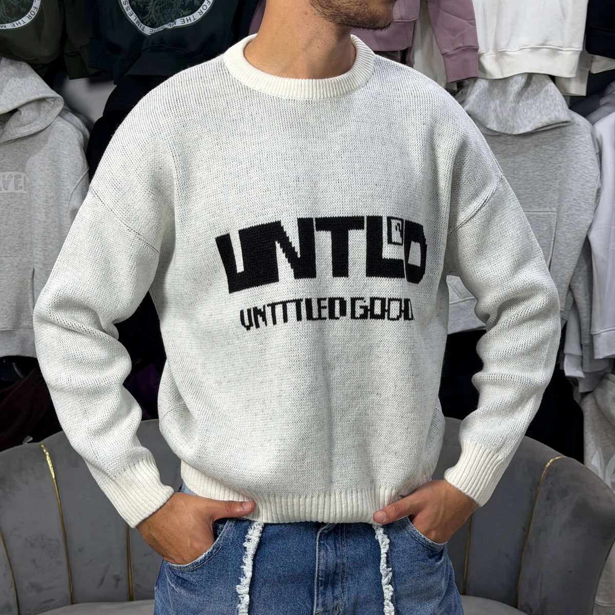 Sweatshirt UNTITLEDGOODS - WHITE
