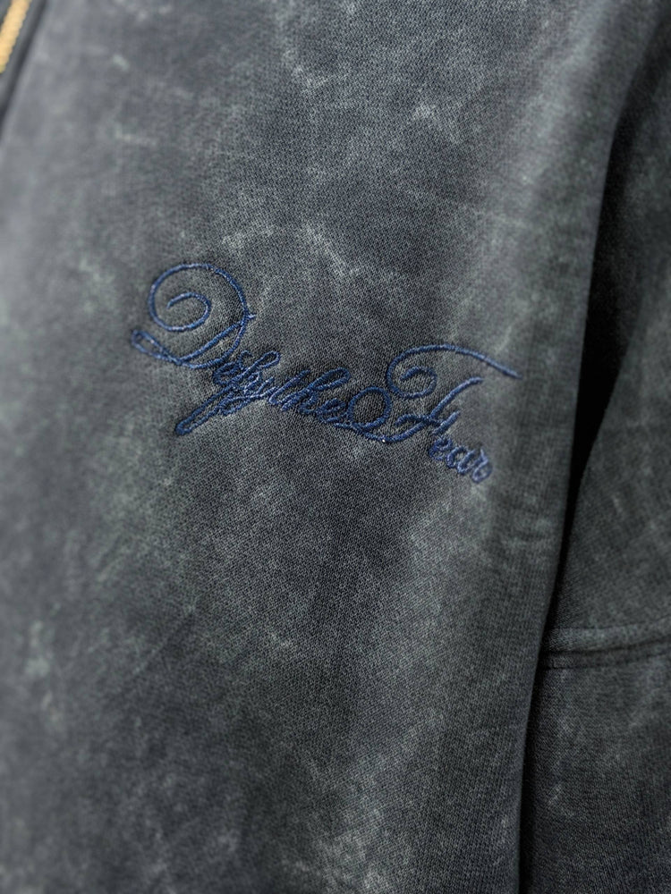 REBEL ZIPPER HOODIE - BLUE