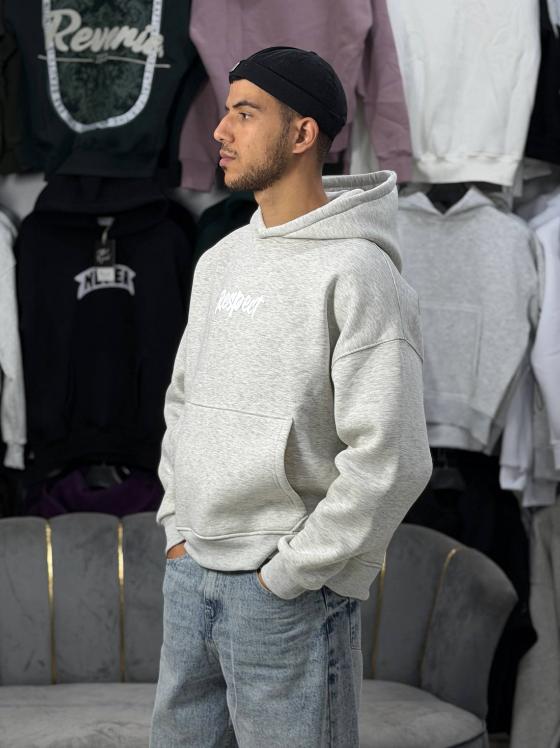 HOODIE RESPECT - GRAY