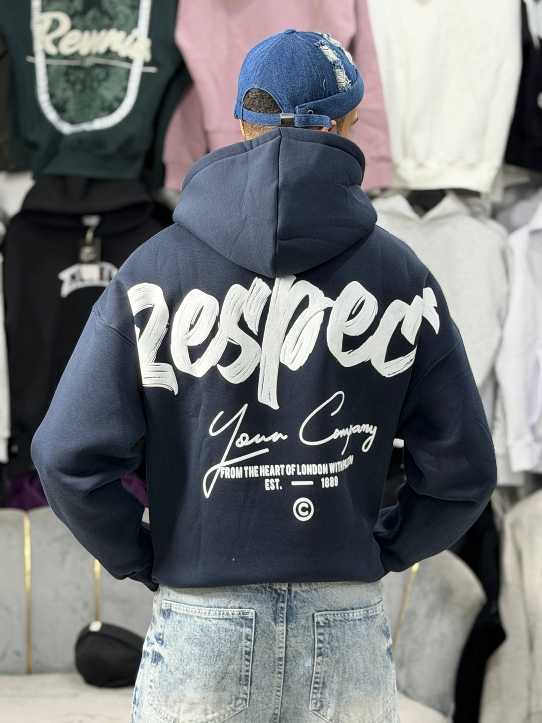 HOODIE RESPECT - BLUE