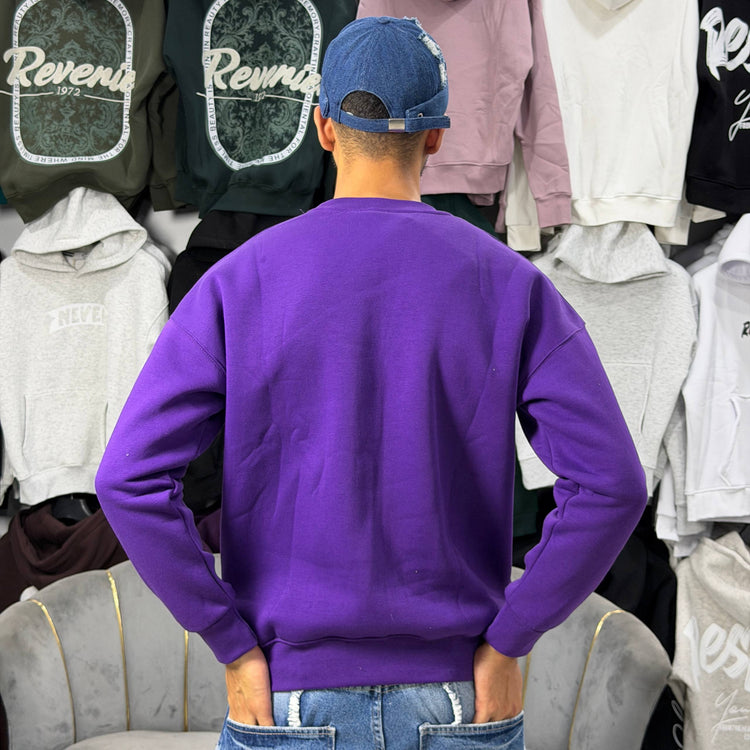 OVERSIZED SWEATSHIRT - PURPLE