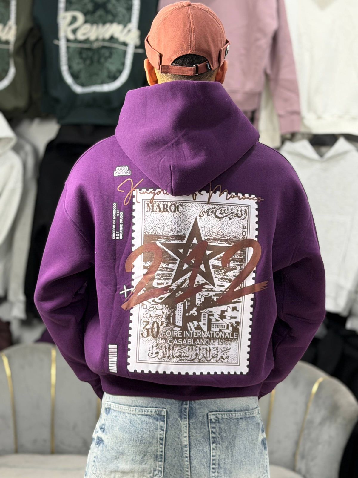 HOODIE 212/MAROC - PURPLE