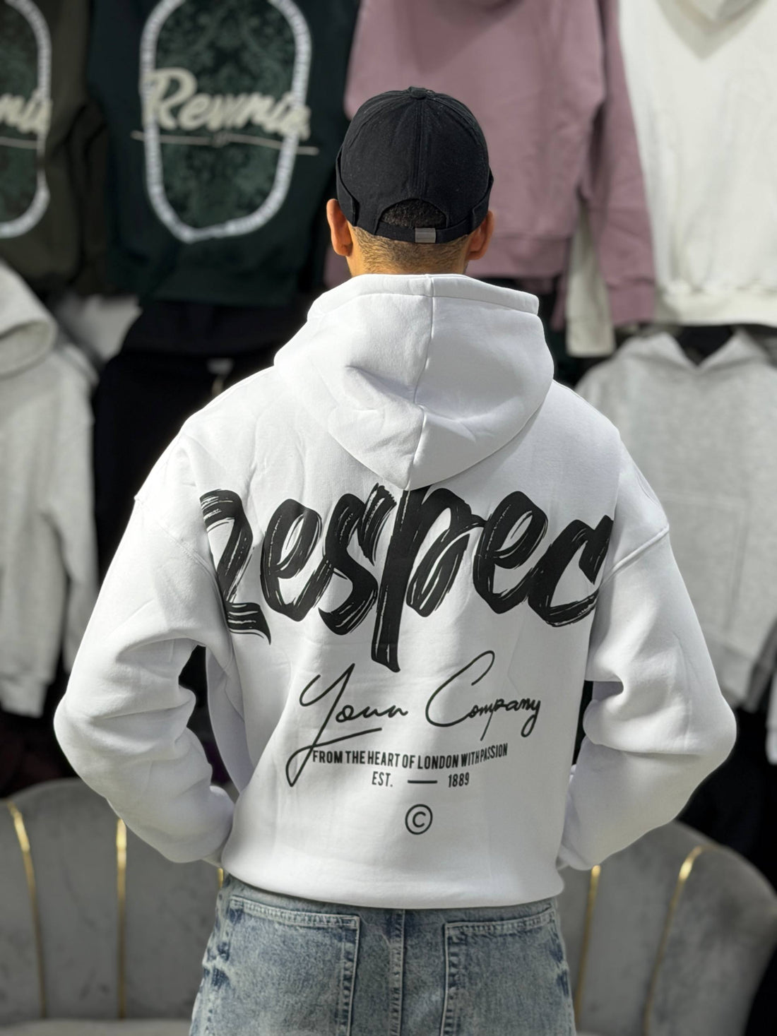 HOODIE RESPECT - WHITE