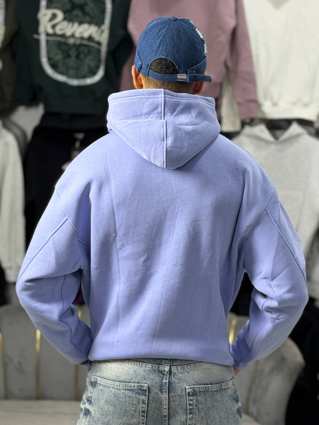 OVERSIZED BASIC HOODIE – PURPLE