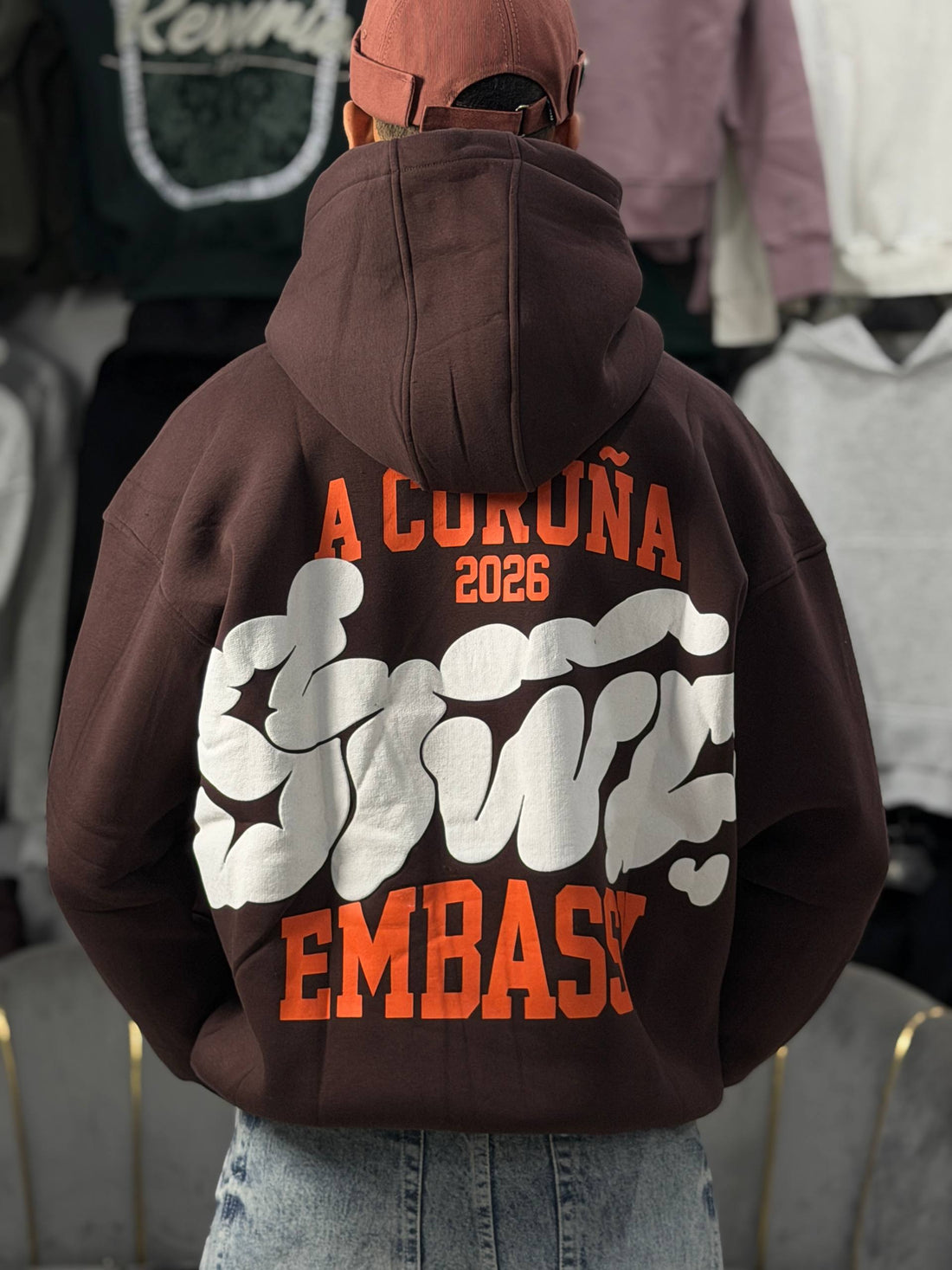 HOODIE STWD SMOKY - BROWN