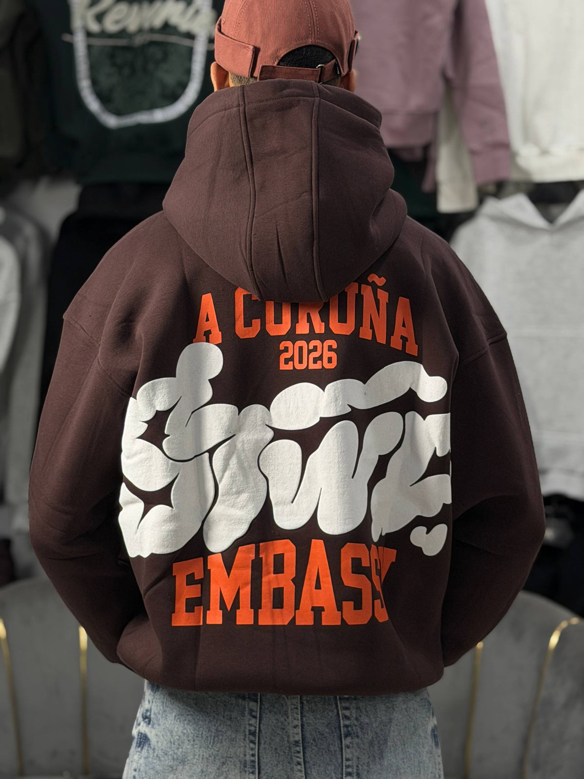 HOODIE STWD SMOKY - BROWN