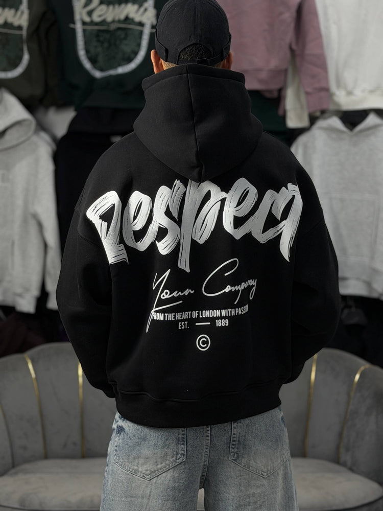 HOODIE RESPECT - BLACK