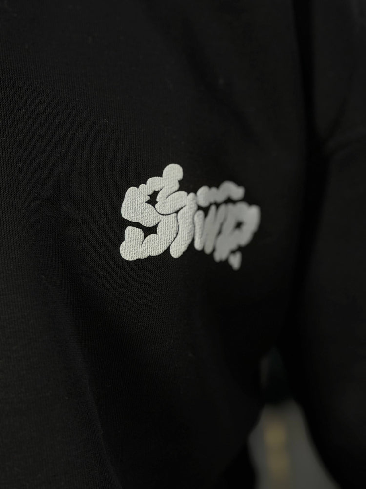 HOODIE STWD SMOKY - BLACK