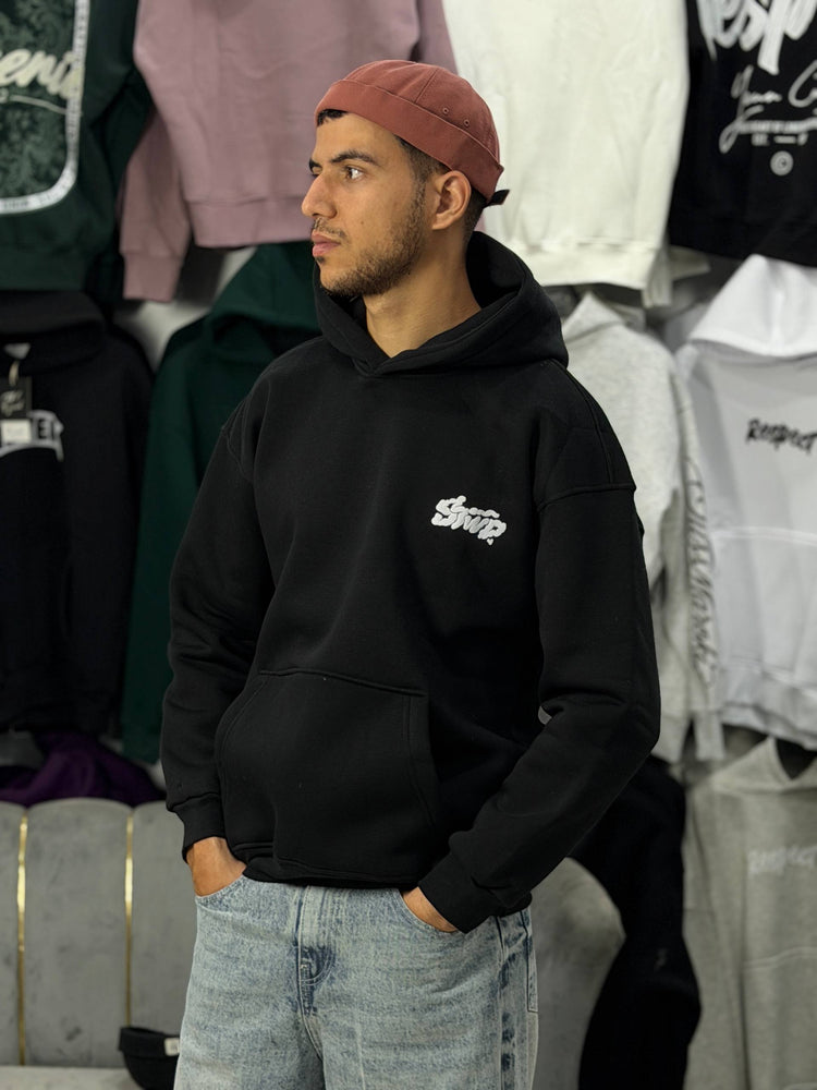 HOODIE STWD SMOKY - BLACK