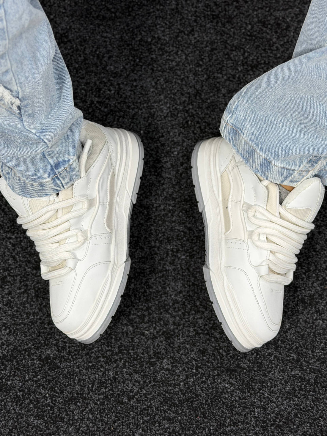 BERSHKA BASKETS WHITE SHOES
